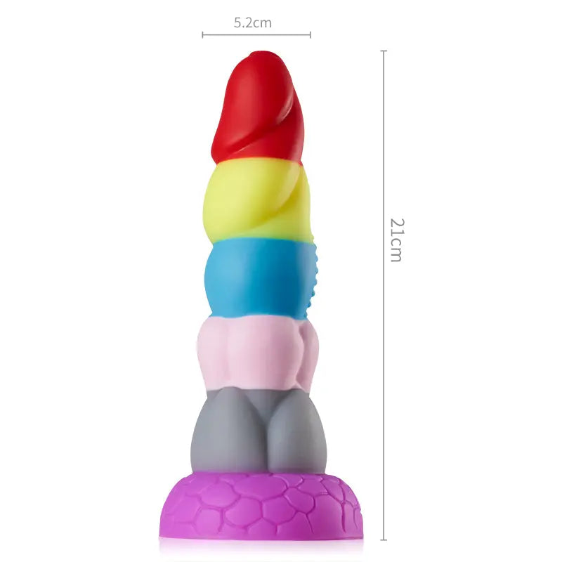 Grand gode arc-en-ciel avec ventouse Acmejoy