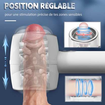 Hardy Masturbator Cup à deux extrémités ouvertes 3 Va-et-vient
