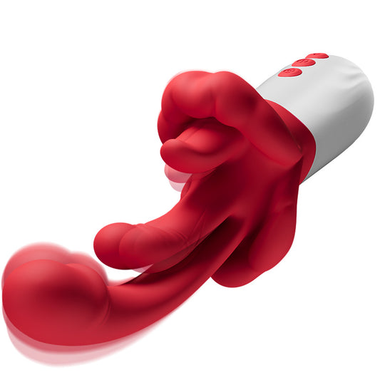Tindra - nouveau vibromasseur 4 en 1 amélioré avec léchage de langue, mouvements oscillants, chauffage et stimulation du point G pour femmes