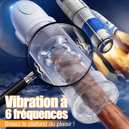 Launcher – Appareil de vibration et de suction avec tube interne transparent pour l’agrandissement et la revitalisation du pénis