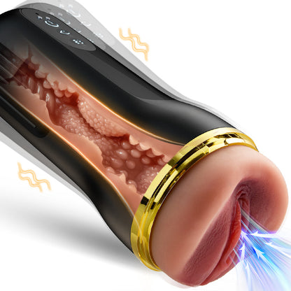 5 Succion 10 Vibration Entrée Vaginale Simulée Masturbateur Cup