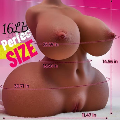 Leonie -Poitrine en forme de goutte et poupée en forme de sablier