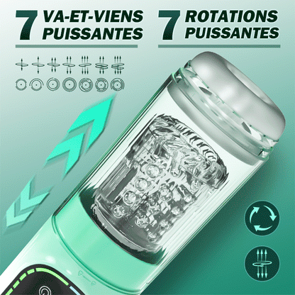 STARRY GAZE 4 EN 1 rotative à succion et vibrante pour hommes Masturbateur Cup