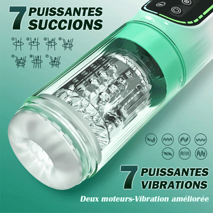 STARRY GAZE 4 EN 1 rotative à succion et vibrante pour hommes Masturbateur Cup
