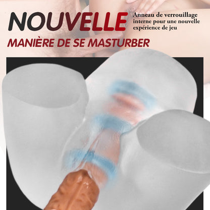 Fesse réaliste d'art transparente 2.45kg