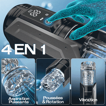 King – Suction puissante, enveloppement 360° profond et serré, facile à nettoyer