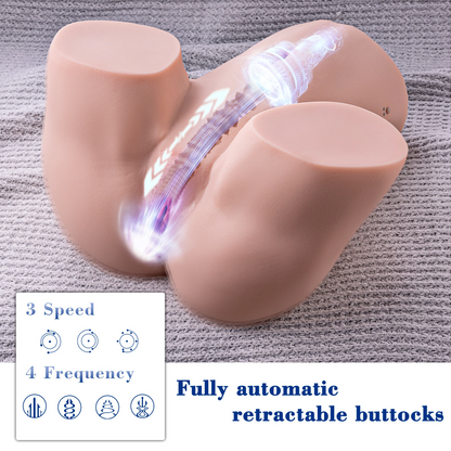 【Gina】3 vitesses, 4 fréquences, masturbateur télescopique multicanal 1:1，12.5kg