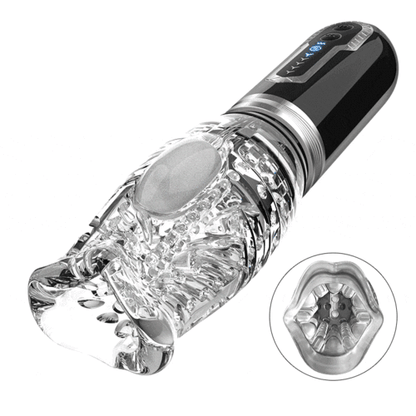 TORNADE 2 EN 1  Masturbateur Cup 5 Rotations +10 Vibrations Acmejoy