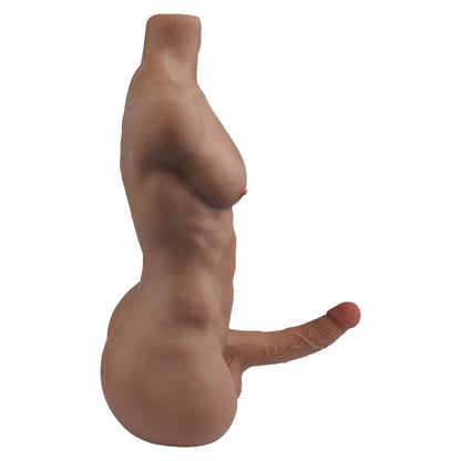 Homme primitif : Leon mannequin à la peau bronzée, poids de 8,5 kg.