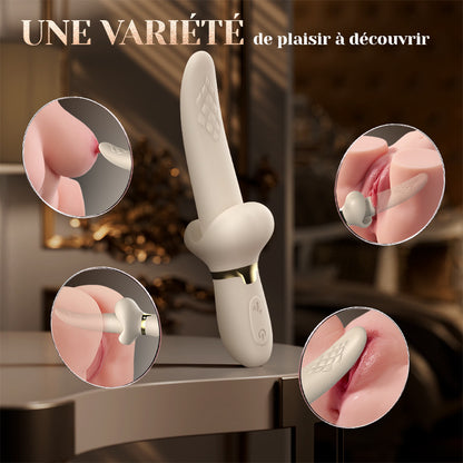 7 types de vibromasseurs à langue grasse oscillants et vibrants, rotation à 360° pour stimuler le clitoris
