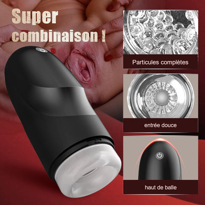 BULLET Masturbateur masculin à 3 fréquences de super forte vibration