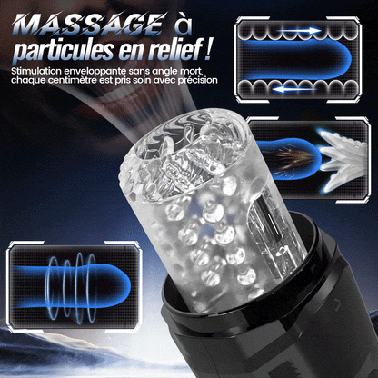 GripMax – Masturbateur mains libres pour hommes avec support à ventouse