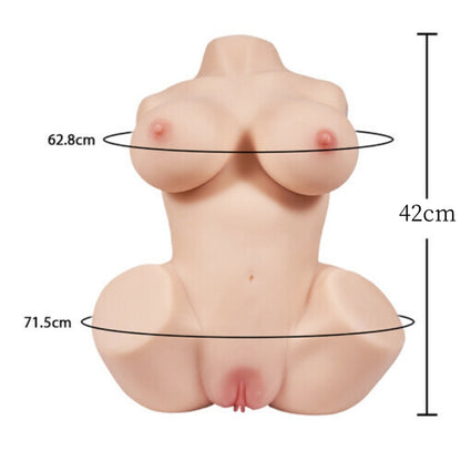 MIKI Poupée sexuelle réaliste à 10 fréquences vibrantes et à 10 fréquences de succion