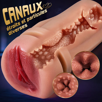 5 Succion 10 Vibration Entrée Vaginale Simulée Masturbateur Cup