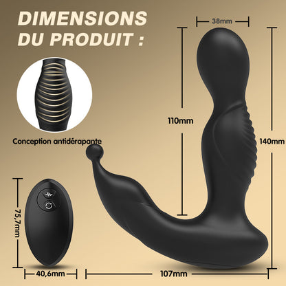【NEW】Ange Oscillant - 10 modes de vibration, 5 modes d'oscillation, stimulation à 360 degrés, maître de l'orgasme prostatique