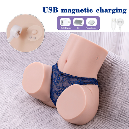 【Gina】3 vitesses, 4 fréquences, masturbateur télescopique multicanal 1:1，12.5kg