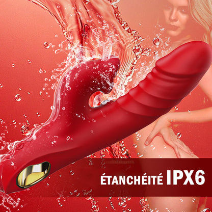 Vibromasseur point G 4 en 1, stimulation clitoridienne par morsure de lèvres, jouets sexuels pour femmes et couples