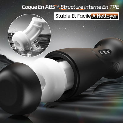 SolaceX - 8 Succion 10 Vibration One Touch Orgasm Digital Vacuum Masturbator