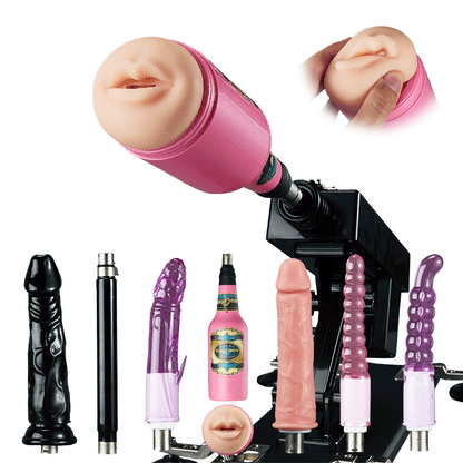 Azax - Plaisir ultime avec la machine sexuelle la mieux notée - 7 accessoires, poussée automatique, amour anal