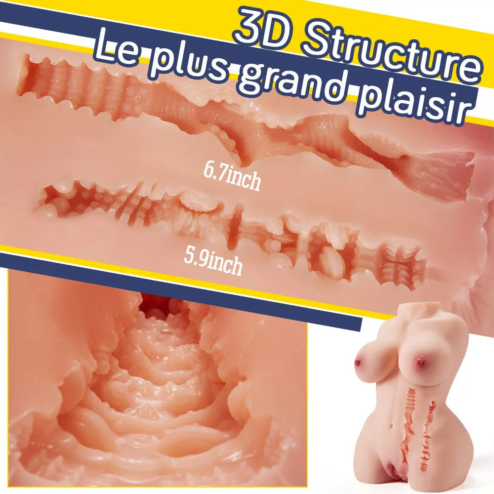 5.5KG Masturbateur réaliste 3D vagin et anal Poupée d'amour Aivrobta Aivrobta